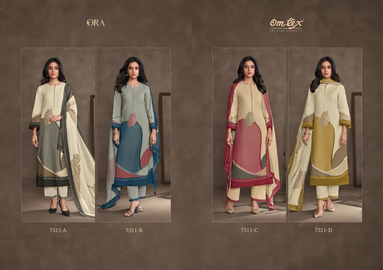 Ora By Omtex Lawn Cotton Printed Designer Dress Material Orders In India